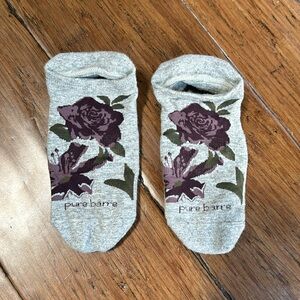 Pure Barre Floral Sticky Socks